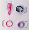 780pcs Girls Hair Accessories Kit - Soft Elastic Hair Ties, Delicate Flower-shaped Hair Clip, Durable Ponytail Holders, Vibrant Decorative Hair Accessories - Perfect for Little Princesses and Tweens, Ideal Gift for Girls Birthday Parties or Everyday