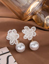 1 Pair Elegant Simulated Faux Pearl Dangle Earrings