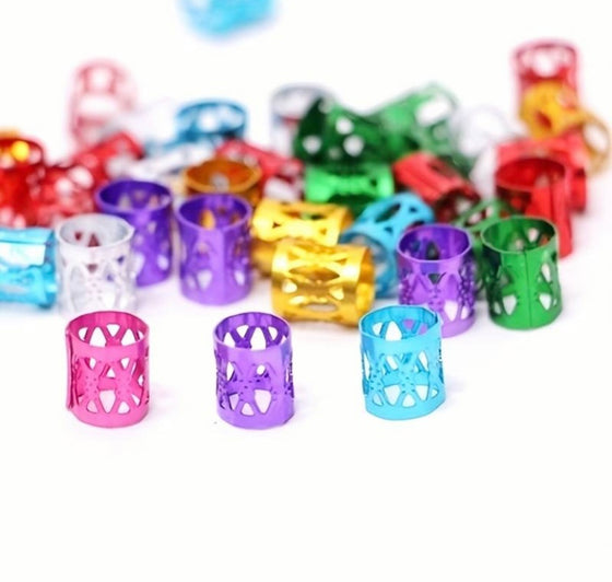 100pcs Hair Braid Adjustable Rings