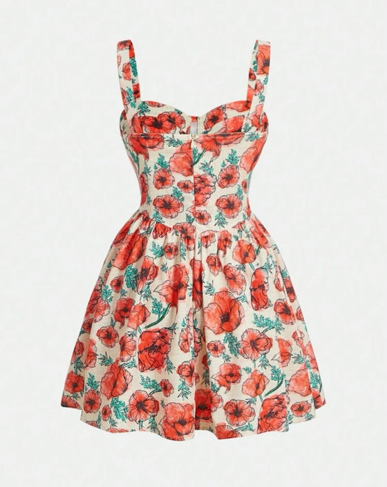 Floral Print Cami Dress