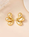 1pair Geometric Teardrop Design Vintage Statement Earrings