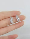 Cubic Zirconia Decor Stud Earrings For Women