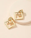 1pair Fashionable European & American Style Geometric Dangle Earrings For Women, Suitable For Daily Wear, Festival & Party Gift