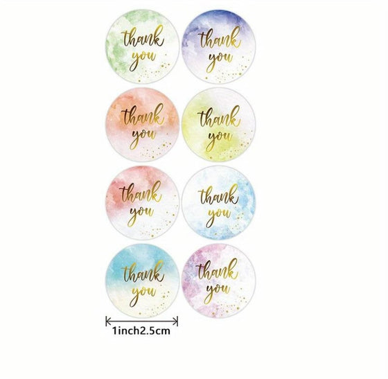 500pcs THANK YOU Stickers