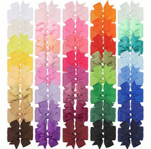  30pcs Random Color Bow Hair Clip Simple Holiday Small Ponytail Clip Baby Girls Hair Accessories, Ideal choice for Gifts