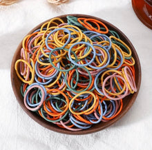  100pcs Colorful Candy Elastic Hair Ties - Decorative Hair Accessories for Girls, Ideal choice for Gifts