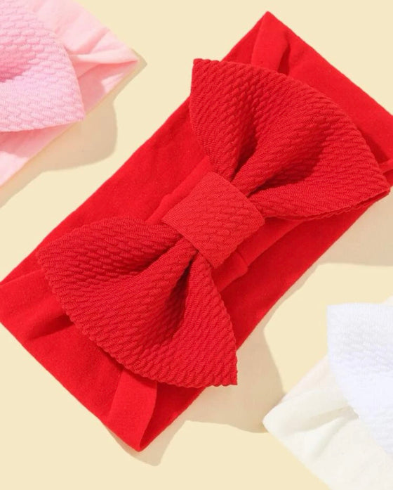 3pcs Baby Bow Decor Hair Band