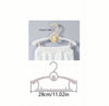 10pcs Yellow Extendable Baby Nursery Closet Hangers, Ultra-Thin Non-Slip Extendable Infant Pant Hangers, Adjustable Children Coat Hanger for Newborn to Toddler Clothes