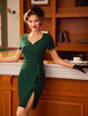 Vintage Elegant Women's Bodycon Pencil Dress