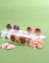 3pcs Kids' Flower & Daisy Shaped Decor Multicolor Combination Fashion Glasses