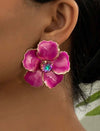 1pair Fashionable & Floral Design Ear Studs For Women