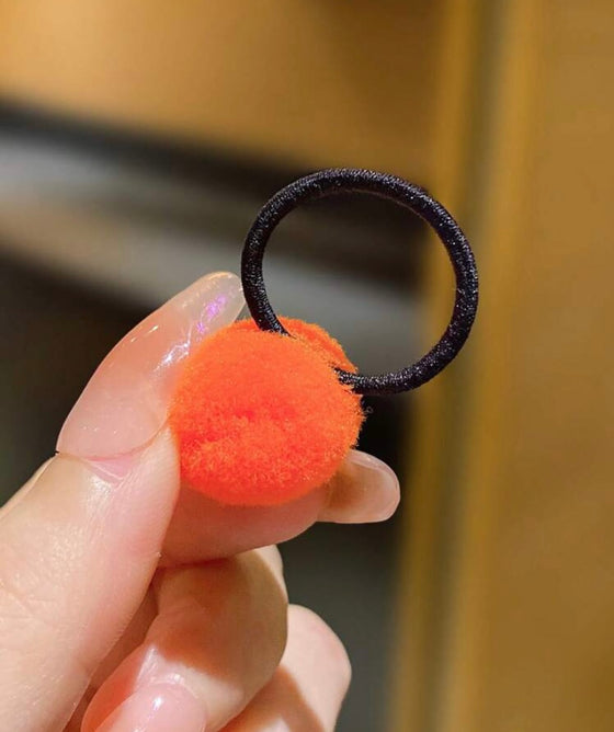 60pcs Children's Hair Accessories Colorful Cute Balls Hair Ties, Won'T Hurt Hair