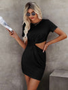 Twist Front Cut Out Dress