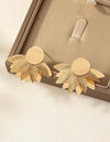 1 Pair Fashionable Delicate European-American Style Flower Petal Earrings