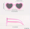 6pcs Trendy Flower heart Frame Glases Set for boys and girls