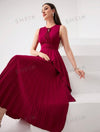 Women's Solid Color Simple Daily Sleeveless Dress