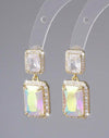 A Pair Of French Luxury Micro-Paved Earrings For Women