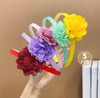 5pcs Girls Hair Accessories, Colorful Flower Non-slip Headbands