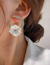 Flower Decor Stud Earrings