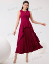 Women's Solid Color Simple Daily Sleeveless Dress