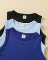 Young Girl 3pcs Solid Tank Top