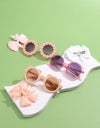 3pcs Kids' Flower & Daisy Shaped Decor Multicolor Combination Fashion Glasses