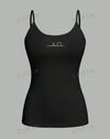 4pcs Casual Minimalist ECG Heart Pattern Camisole Tops