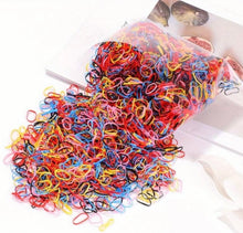  1000pcs Disposable Colorful Hair Ties Mini Elastic Hair Bands Decorative Hair Accessories Set