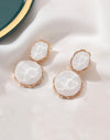 1pair Womens Fashionable Geometric French Earrings