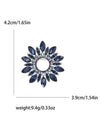 1 Piece Brooch Fashionable Rhinestone, Flower Design For Women Daily Wear