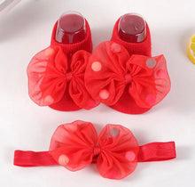  2pcs Adorable Girls Bow Hair Tie & Socks Set