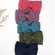  5pcs Cute Elastic Bow Headband Hair Accessories, Gifts For Baby Girls