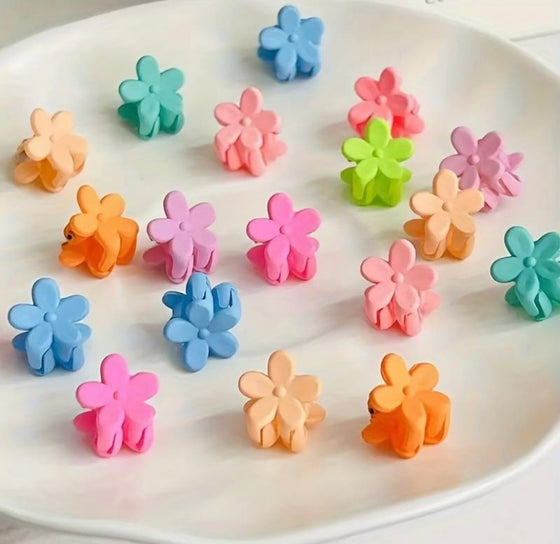 50pcs Mini Flower- Shaped Hair Claw Clips for Hair and Braids