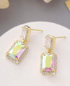 A Pair Of French Luxury Micro-Paved Earrings For Women