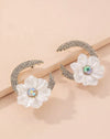 Flower Decor Stud Earrings