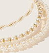 3pcs Elegant Faux Pearl Head Hoop Hair Band Head Jewelry Hair Accessories For Women