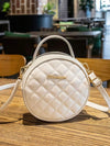 Quilted Cirlce Cute Girls Shoulder Bag