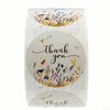 500pcs Vibrant Autumn Floral THANK YOU Stickers