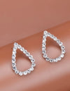 Rhinestone Water-drop Earrings