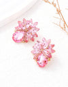 1pair Bowknot & Rhinestone Decor Earrings