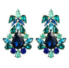 Fashion Drop-shaped multi-layer diamond-studded glass full diamond trend earrings Jewelry for women