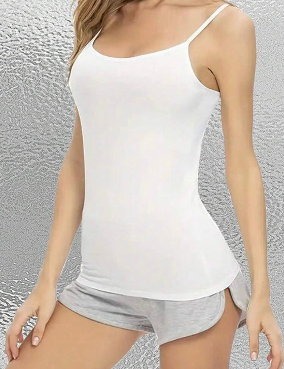 Fashion Solid Color Sling Camisole