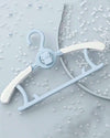 25pcs Blue Expandable Baby/Toddler Clothes Hanger, Retractable Infant Laundry Drying Rack