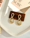 1pair European & American Style Simple Fashionable Teardrop Earrings
