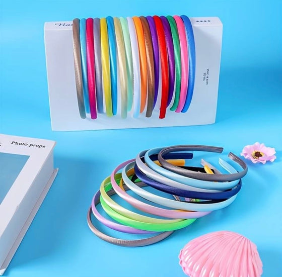 10pcs Delightful Girls Random Colour Hair Hoops - Festive Headwear for Holidays & Birthdays, Premium Quality, Adorable Gift Idea