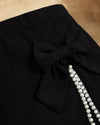 Kids FANZEY Toddler Girls Pearls Detail Bow Front Skirt