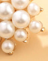 Faux Pearl Decor Stud Earrings