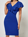 Clasi Ruffle Trim Bodycon Dress