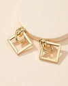 1pair Fashionable European & American Style Geometric Dangle Earrings For Women, Suitable For Daily Wear, Festival & Party Gift