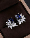 1 Pair Gorgeous Cubic Zirconia Stud Earrings For Women